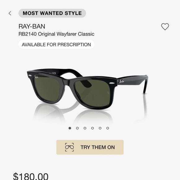 Ray-Ban RB2140 ORIGINAL WAYFARER - Picture 4 of 5
